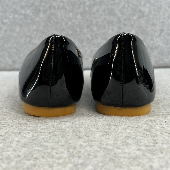 Miqibili  Buckle Toe Slip On Flat - Black Patent -Women Size 8.5 *NEW - Picture 9 of 14